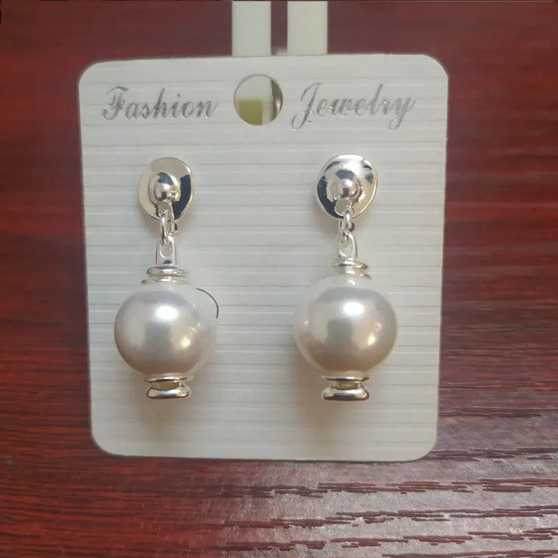 Spanish 925 Silver Pearl Earrings Gift