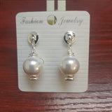 Spanish 925 Silver Pearl Earrings Gift