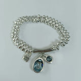 925 Silver Crystal Zircon Bracelet Festive Jewelry Gift