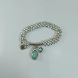 925 Silver Crystal Zircon Bracelet Festive Jewelry Gift