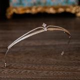 Sparkling Zircon Brides Tiara Crystal Rhinestone Pageant Crown