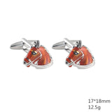Horse Head Metal Cufflinks French Shirt Suit Men Accessories