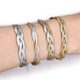 Stainless Steel Chain Bracelet Multicolor Twist Weaving