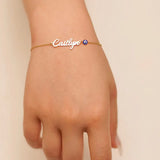 Stainless Steel Evil-Eye Charm Name Bracelet & Anklet