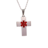 Stainless Steel Cross Pendant Necklace Men's Jewelry Gift