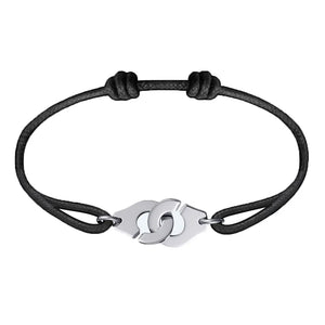 Stainless Steel Handcuff Rope Bracelet - Vintage Wave