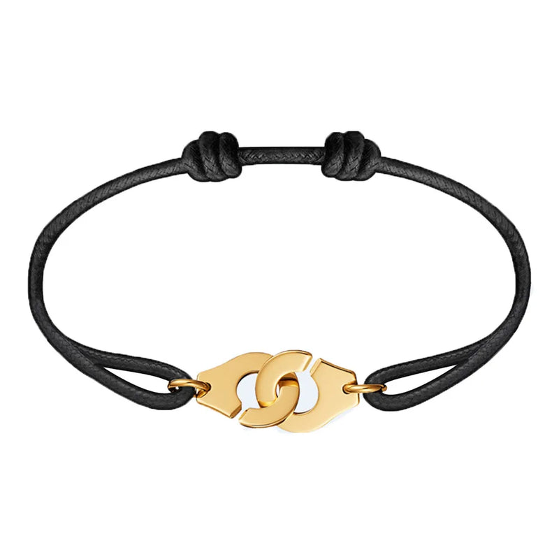 Stainless Steel Handcuff Rope Bracelet - Vintage Wave