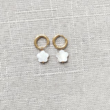 Stainless Steel Hoop Earrings Women Shells Travel Jewelry