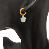 Stainless Steel Hoop Earrings Women Shells Travel Jewelry