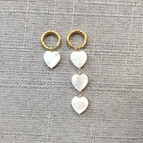 Stainless Steel Hoop Earrings Women Shells Travel Jewelry