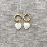 Stainless Steel Hoop Earrings Women Shells Travel Jewelry
