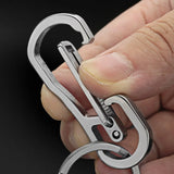 Stainless Steel Personalized Keychain Men's Car Belt Buckle Key Ring Holder K422
