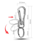 Stainless Steel Personalized Keychain Men's Car Belt Buckle Key Ring Holder K422