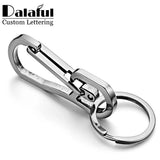 Stainless Steel Personalized Keychain Men's Car Belt Buckle Key Ring Holder K422