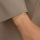 Stainless Steel Snake Chain Bracelet Women Jewelry