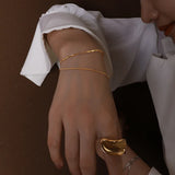 Stainless Steel Snake Chain Bracelet Women Jewelry