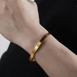 High Stainless Steel Open Cuff Bangles Bracelets Gift