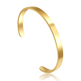 High Stainless Steel Open Cuff Bangles Bracelets Gift