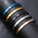 High Stainless Steel Open Cuff Bangles Bracelets Gift