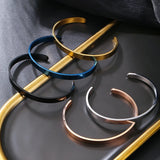 High Stainless Steel Open Cuff Bangles Bracelets Gift