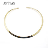 Stainless Steel Torques Necklace Collares Jewelry for Women