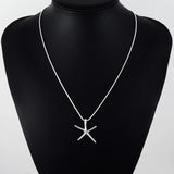 High Star Pendant Necklace 925 Sterling Silver Jewelry