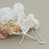 High Star Pendant Necklace 925 Sterling Silver Jewelry