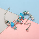 High Stars Globe Charm Beads Pendants DIY Snake Chain Charm Bracelet