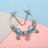 High Stars Globe Charm Beads Pendants DIY Snake Chain Charm Bracelet