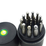 17PCS High Steel Dapping Doming Punch Set Jewelry Making Tools
