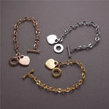 High Steel Titanium O Chain Love Bible Proverbs Bracelet