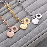 High Steel Titanium O Chain Love Bible Proverbs Bracelet