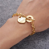 High Steel Titanium O Chain Love Bible Proverbs Bracelet