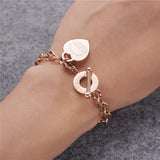 High Steel Titanium O Chain Love Bible Proverbs Bracelet