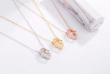 Sterling Devil Palm Heart Necklace for Women