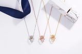 Sterling Devil Palm Heart Necklace for Women