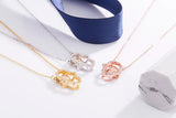 Sterling Devil Palm Heart Necklace for Women