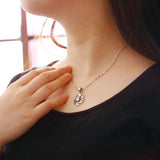 Geometric Elements 925 Silver Pendant Necklace for Women