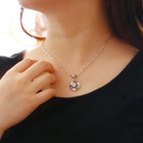 Geometric Elements 925 Silver Pendant Necklace for Women