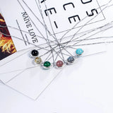 Strawberry Crystal Pendant Necklace 925 Silver Short Necklaces