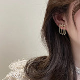 Fairy Chain Tassel Flower Earrings with Zircon