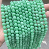 Synthetic African Green Jade Beads Round Loose Spacer Beads 8 10MM