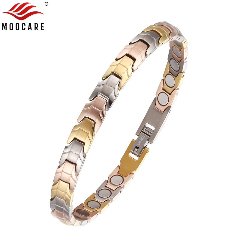 Titanium Power Therapy Magnet Bracelet Blood Pressure Protection