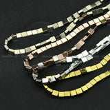 Titanium Plating Square Shape Hematite Beads 10strand/lot