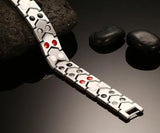 Titanium Steel Health Magnet Care Stone Bracelet Bangle