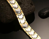 Titanium Steel Health Magnet Care Stone Bracelet Bangle