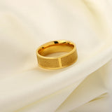 18K IP Plating Stainless Steel Waterproof Ring