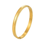 Unique Stainless Steel Geometric Bracelet Ladies Love Bangle Gift