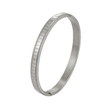 Unique Stainless Steel Geometric Bracelet Ladies Love Bangle Gift