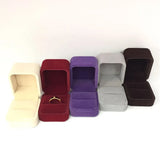 Velvet Jewelry Box for Wedding, Earrings, Necklaces - Gift Display Case